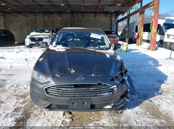 3FA6P0LUXKR266722 2019 FORD FUSION HYBRID Серый Вид задней части салона
