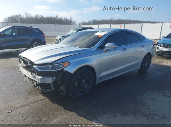 3FA6P0RUXKR223778 2019 FORD FUSION HYBRID Silver Front left