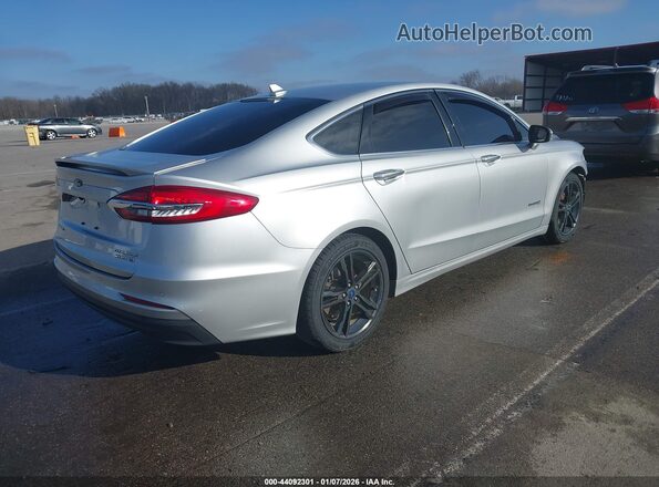 3FA6P0RUXKR223778 2019 FORD FUSION HYBRID Silver Rear right