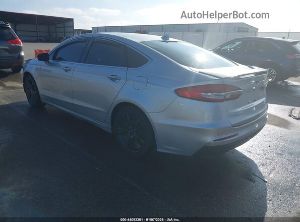 3FA6P0RUXKR223778 2019 FORD FUSION HYBRID Silver Rear left