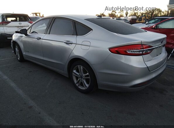 3FA6P0UU2JR279025 2018 FORD FUSION HYBRID Silver 