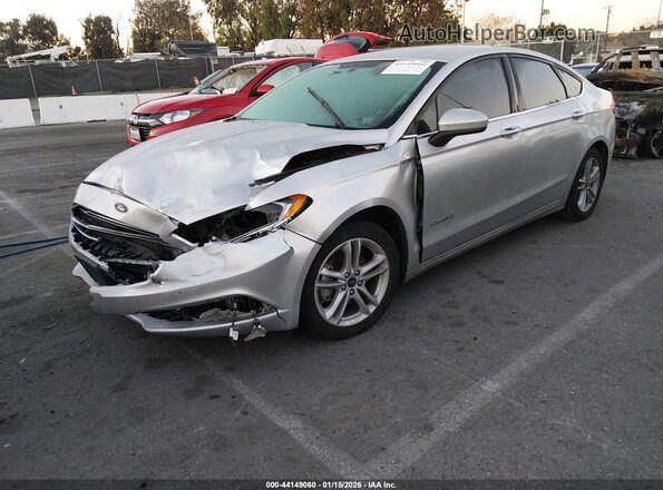 3FA6P0UU2JR279025 2018 FORD FUSION HYBRID Silver 
