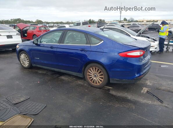 3FA6P0UU8GR269673 2016 FORD FUSION HYBRID Blue Tył lewy