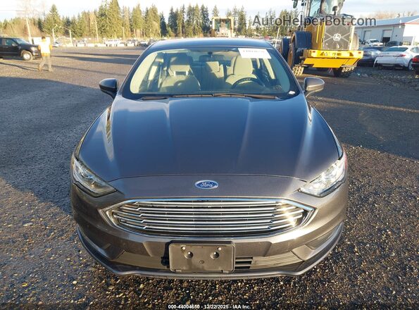 3FA6P0UU8JR142087 2018 FORD FUSION HYBRID Gray 