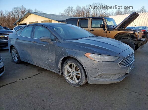 3FA6P0UU8JR142185 2018 FORD FUSION Charcoal Przód prawy