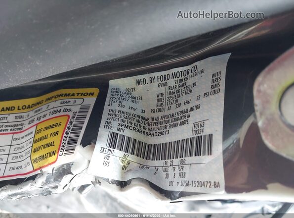 3FMCR9B66PRD29073 2023 FORD BRONCO SPORT Gray ძრავის განყოფილების ხედი