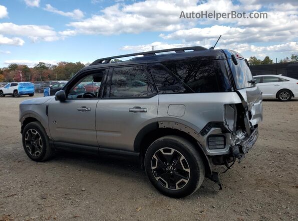 3FMCR9C60PRD17886 2023 FORD BRONCO Серебряный Задняя левая четверть