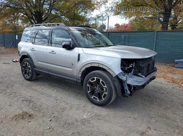 3FMCR9C60PRD17886 2023 FORD BRONCO Серебряный Передняя правая четверть