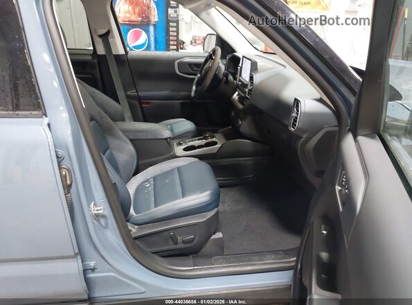 3FMCR9C6XRRF43792 2024 FORD BRONCO SPORT Blue Widok wnętrza z przodu