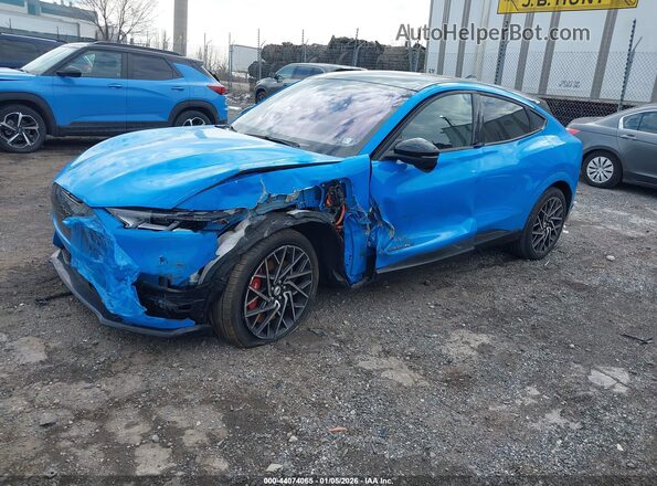 3FMTK4SX1MME02293 2021 FORD MUSTANG MACH-E Blue Vista tres cuartos delantera izquierda