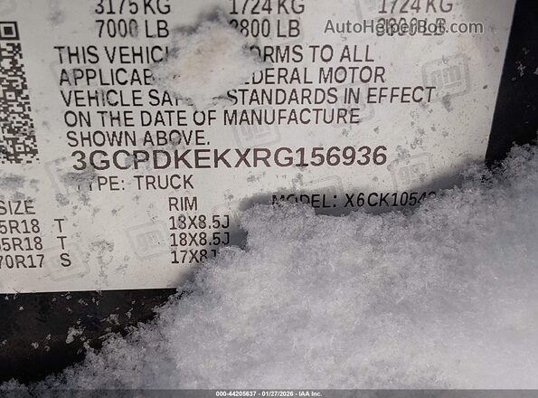 3GCPDKEKXRG156936 2024 CHEVROLET SILVERADO Black Vista del compartimento del motor