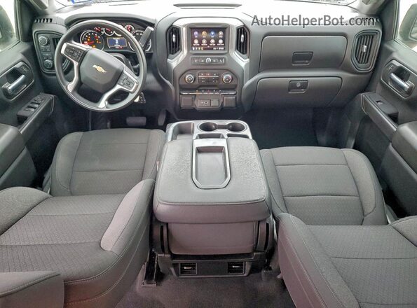 3GCPYBEK2NG204136 2022 CHEVROLET SILVERADO Black წინა პანელის ხედი