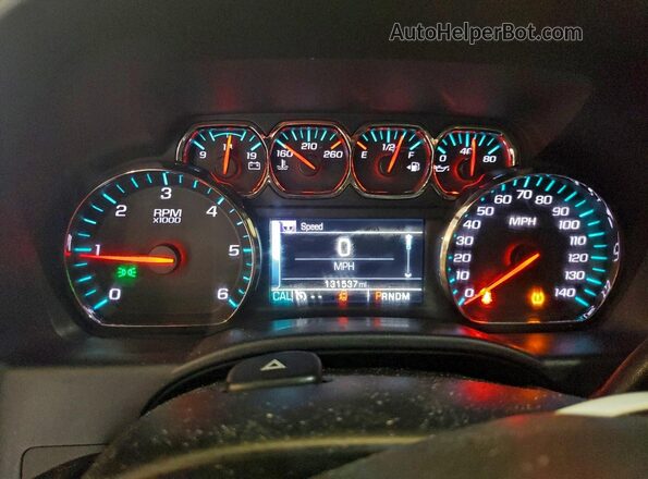 3GCUKREC5GG123513 2016 CHEVROLET 1500 White Widok zestawu wskaźników