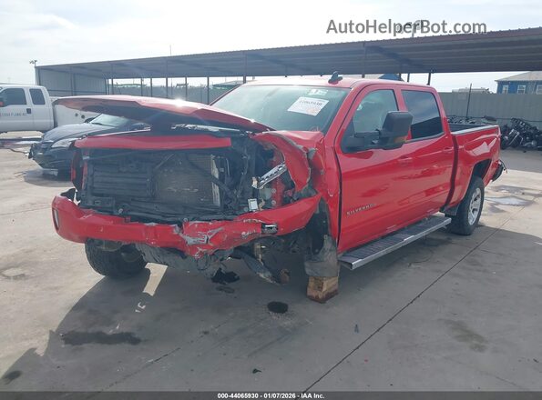 3GCUKREC9JG634830 2018 CHEVROLET SILVERADO Red Առջևի ձախ երեք քառորդ տեսարան