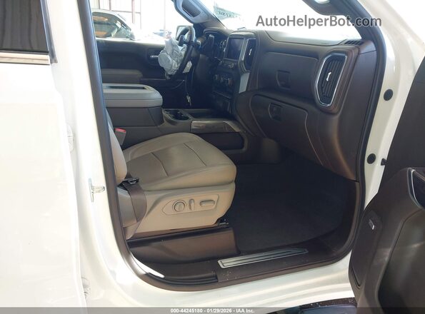 3GCUYGED6LG367581 2020 CHEVROLET SILVERADO Белый Вид салона спереди