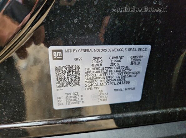 3GKALMEG9TL241866 2026 GMC TERRAIN Black 