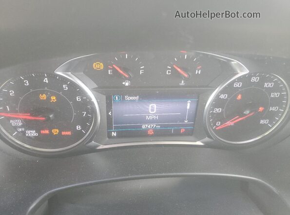 3GKALMEV0NL281111 2022 GMC TERRAIN Blue Вид щитка приладів