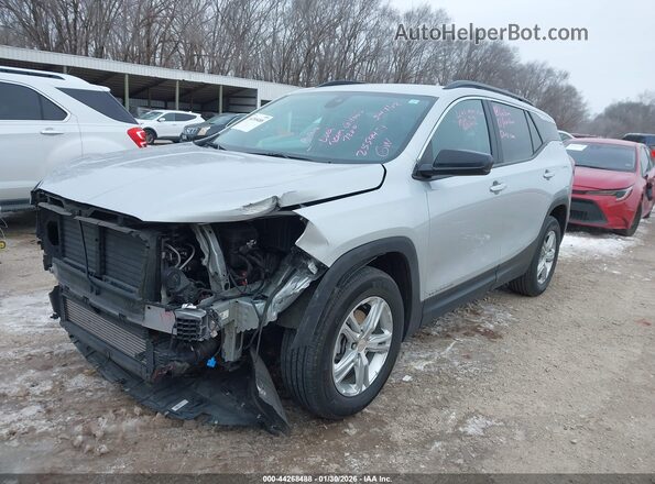 3GKALMEV8NL138889 2022 GMC TERRAIN Gray Առջևի ձախ երեք քառորդ տեսարան