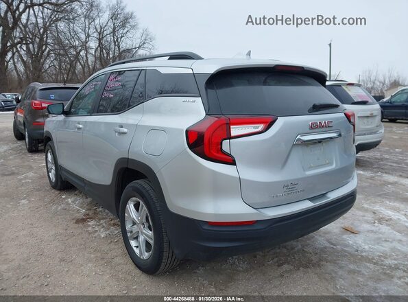 3GKALMEV8NL138889 2022 GMC TERRAIN Gray Հետևի ձախ