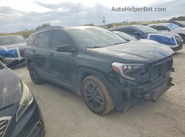 3GKALPEV4ML345604 2021 GMC TERRAIN Gray Передня права чверть