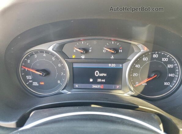 3GKALPEV4ML345604 2021 GMC TERRAIN Gray Вид щитка приладів