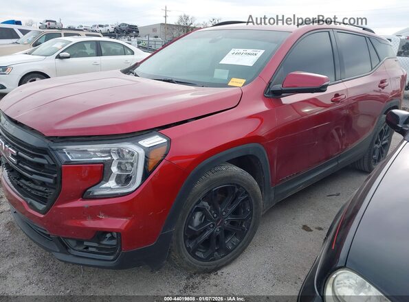 3GKALPEV4NL234441 2022 GMC TERRAIN Red Przód lewy