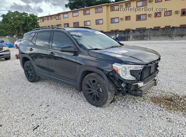 3GKALPEV7NL251685 2022 GMC TERRAIN Черный Передняя правая четверть
