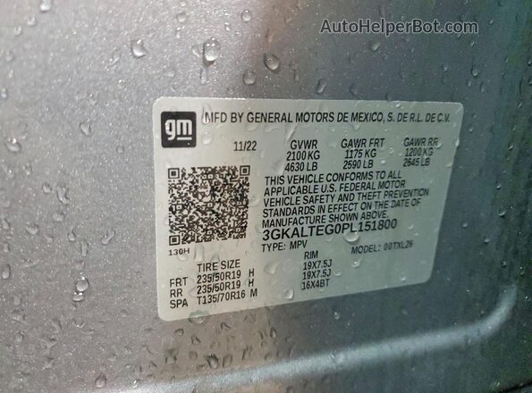 3GKALTEG0PL151800 2023 GMC TERRAIN Gray 