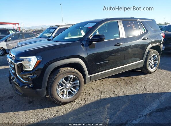 3GKALUEG6SL310494 2025 GMC TERRAIN Black წინა მარცხენა ხედი სამი მეოთხედიდან