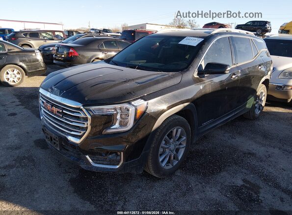 3GKALVEG8RL224409 2024 GMC TERRAIN Black Առջևի ձախ երեք քառորդ տեսարան