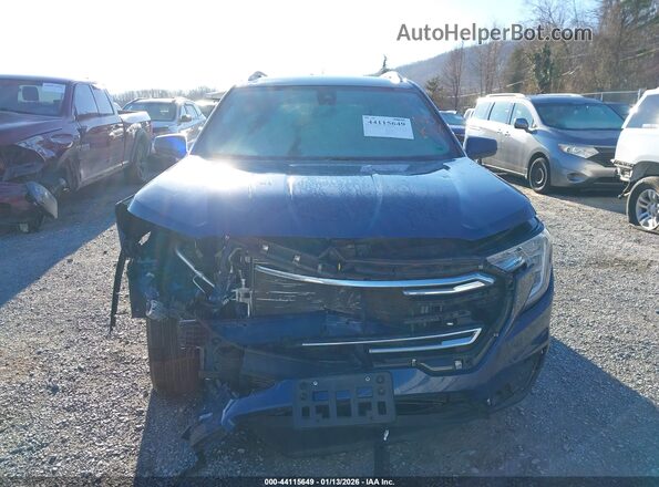 3GKALVEV2NL167827 2022 GMC TERRAIN Blue Widok deski rozdzielczej