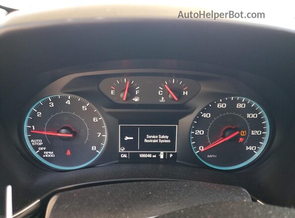 3GNAXJEV4JS623486 2018 CHEVROLET EQUINOX Красный Вид щитка приборов
