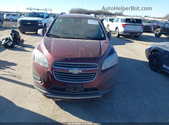 3GNCJLSB0GL266259 2016 CHEVROLET TRAX Red Вид задньої частини салону