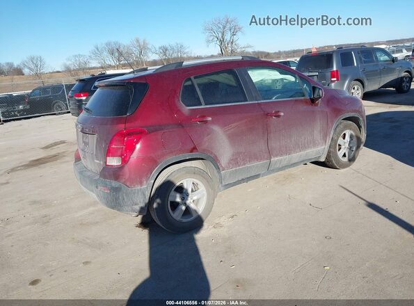 3GNCJLSB0GL266259 2016 CHEVROLET TRAX Red Задня права чверть