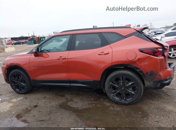3GNKBERS3MS575056 2021 CHEVROLET BLAZER Orange Սալոնի 360 աստիճան տեսք
