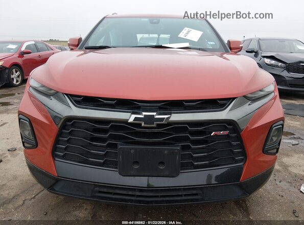 3GNKBERS3MS575056 2021 CHEVROLET BLAZER Orange Սարքավորումների վահանակի տեսք