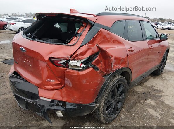 3GNKBERS3MS575056 2021 CHEVROLET BLAZER Orange Հետևի աջ