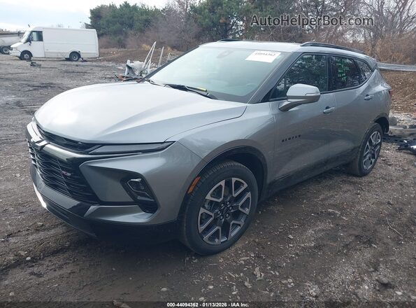 3GNKBERS5RS159873 2024 CHEVROLET BLAZER Gray Передня ліва чверть