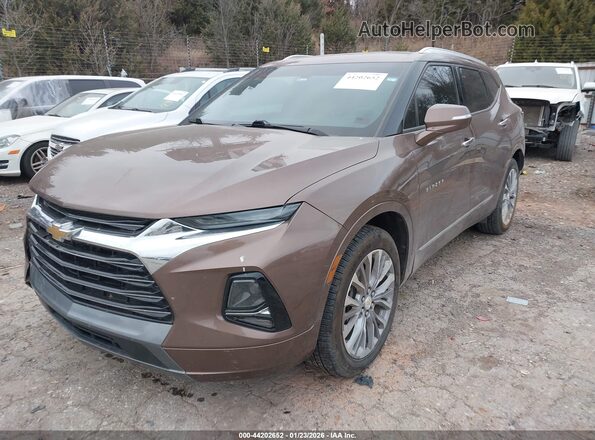 3GNKBFRSXKS559505 2019 CHEVROLET BLAZER Brown Передня ліва чверть