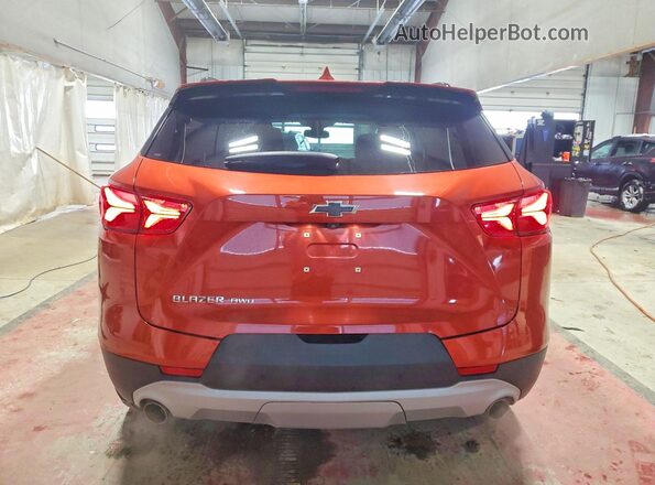 3GNKBHR4XMS568995 2021 CHEVROLET BLAZER Orange უკანა ხედი