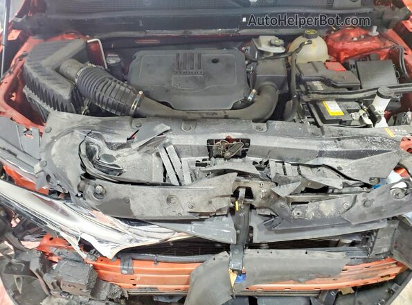 3GNKBHR4XMS568995 2021 CHEVROLET BLAZER Orange ძრავის განყოფილების ხედი