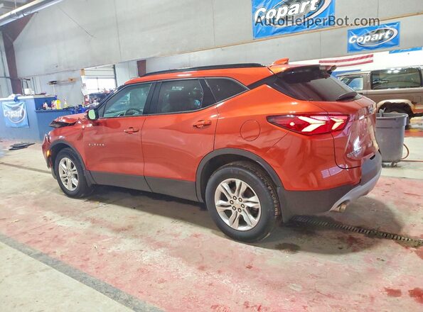 3GNKBHR4XMS568995 2021 CHEVROLET BLAZER Orange უკანა მარცხენა