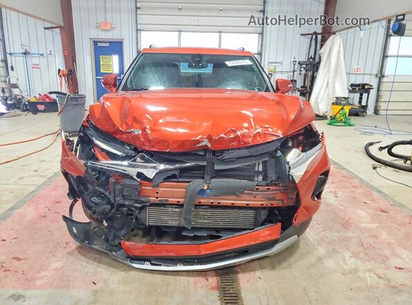 3GNKBHR4XMS568995 2021 CHEVROLET BLAZER Orange წინა ხედი
