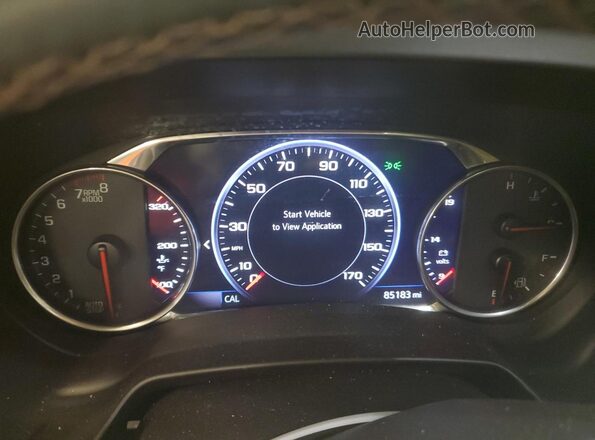 3GNKBKRS9KS597316 2019 CHEVROLET BLAZER White Widok zestawu wskaźników