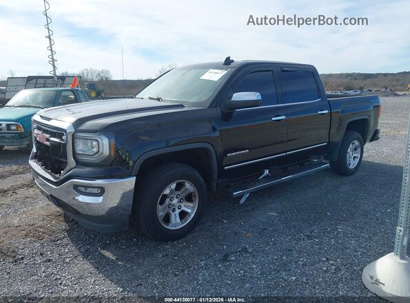 3GTP1NEC0HG356547 2017 GMC SIERRA Black Առջևի ձախ երեք քառորդ տեսարան