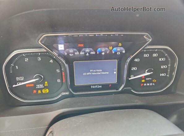 3GTP8FET0NG199762 2022 GMC SIERRA Белый Вид щитка приборов