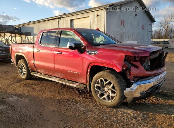 3GTUUDET2NG579818 2022 GMC SIERRA Бордовый Передняя правая четверть
