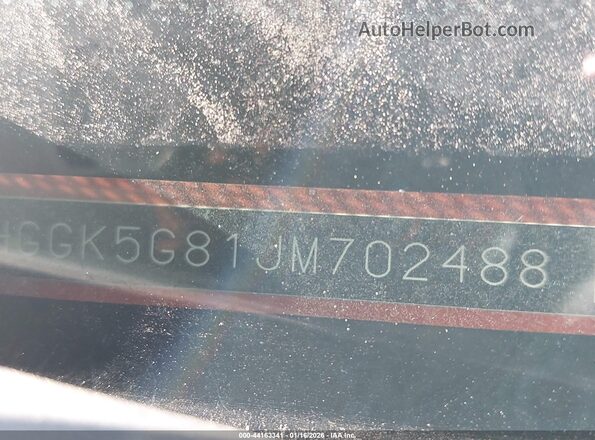 3HGGK5G81JM702488 2018 HONDA FIT Orange 
