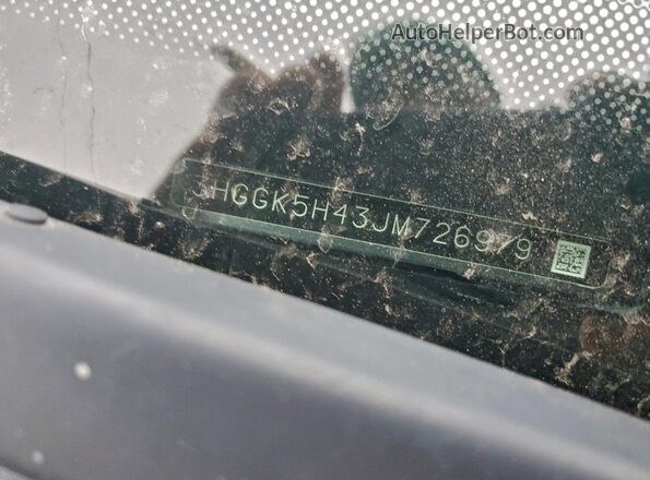 3HGGK5H43JM726979 2018 HONDA FIT Charcoal 