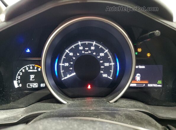 3HGGK5H87JM732058 2018 HONDA FIT Black Widok zestawu wskaźników